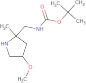 tert-Butyl N-[(4-methoxy-2-methylpyrrolidin-2-yl)methyl]carbamate