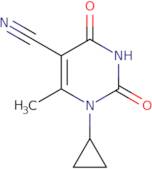 1-Cyclopropyl-6-methyl-2,4-dioxo-1,2,3,4-tetrahydropyrimidine-5-carbonitrile