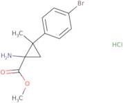 Methyl 1-amino-2-(4-bromophenyl)-2-methylcyclopropane-1-carboxylate hydrochloride