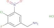 (4-Chloro-3-fluoro-5-nitrophenyl)methanamine hydrochloride