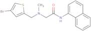 2-{[(4-Bromothiophen-2-yl)methyl](methyl)amino}-N-(naphthalen-1-yl)acetamide