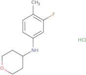 N-(3-Fluoro-4-methylphenyl)oxan-4-amine hydrochloride
