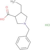 1-Benzyl-4-ethylpyrrolidine-3-carboxylic acid hydrochloride