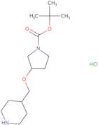 tert-Butyl 3-[(piperidin-4-yl)methoxy]pyrrolidine-1-carboxylate hydrochloride