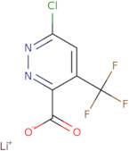 6-chloro-4-(trifluoromethyl)pyridazine-3-carboxylate lithium