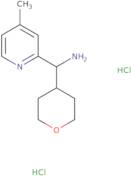 (4-Methylpyridin-2-yl)(oxan-4-yl)methanamine dihydrochloride