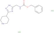 Benzyl N-{[3-(piperidin-4-yl)-1H-1,2,4-triazol-5-yl]methyl}carbamate dihydrochloride