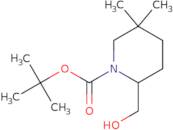 tert-Butyl 2-(hydroxymethyl)-5,5-dimethylpiperidine-1-carboxylate