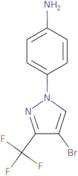 4-[4-Bromo-3-(trifluoromethyl)-1H-pyrazol-1-yl]aniline
