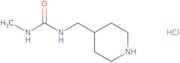 3-Methyl-1-[(piperidin-4-yl)methyl]urea hydrochloride