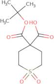 Tetrahydro-​4H-​thiopyran-​4,​4-​dicarboxylic acid 4-​(1,​1-​dimethylethyl) ester 1,​1-​dioxide