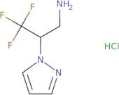 3,3,3-Trifluoro-2-(1H-pyrazol-1-yl)propan-1-amine hydrochloride