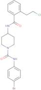 N-(4-Bromophenyl)-4-[2-(2-chloroethyl)benzamido]piperidine-1-carboxamide