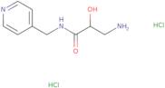 3-Amino-2-hydroxy-N-[(pyridin-4-yl)methyl]propanamide dihydrochloride
