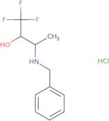 3-(Benzylamino)-1,1,1-trifluorobutan-2-ol hydrochloride