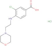 3-Chloro-4-{[2-(morpholin-4-yl)ethyl]amino}benzoic acid hydrochloride