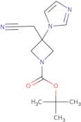 tert-Butyl 3-(cyanomethyl)-3-(1H-imidazol-1-yl)azetidine-1-carboxylate
