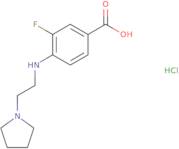 3-Fluoro-4-{[2-(pyrrolidin-1-yl)ethyl]amino}benzoic acid hydrochloride