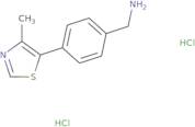 [4-(4-Methyl-1,3-thiazol-5-yl)phenyl]methanamine dihydrochloride