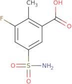 3-Fluoro-2-methyl-5-sulfamoylbenzoic acid