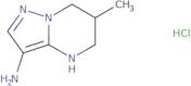 6-Methyl-4H,5H,6H,7H-pyrazolo[1,5-a]pyrimidin-3-amine hydrochloride