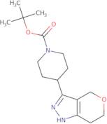 tert-Butyl 4-{1H,4H,6H,7H-pyrano[4,3-c]pyrazol-3-yl}piperidine-1-carboxylate