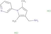 [2,5-Dimethyl-1-(pyridin-3-yl)-1H-pyrrol-3-yl]methanamine dihydrochloride