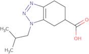 1-(2-Methylpropyl)-4,5,6,7-tetrahydro-1H-1,2,3-benzotriazole-6-carboxylic acid