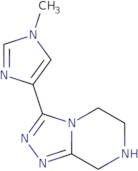 1-Methyl-4-{5H,6H,7H,8H-[1,2,4]triazolo[4,3-a]pyrazin-3-yl}-1H-imidazole