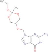 2-amino-9-(((2-ethoxy-2-methyl-1,3-dioxan-5-yl)oxy)methyl)-3H-purin-6(9H)-one