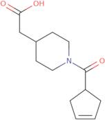 2-[1-(Cyclopent-3-ene-1-carbonyl)piperidin-4-yl]acetic acid