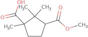 (1S,3R)-3-(Methoxycarbonyl)-1,2,2-trimethylcyclopentane-1-carboxylic acid