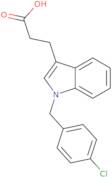 3-{1-[(4-Chlorophenyl)methyl]-1H-indol-3-yl}propanoic acid