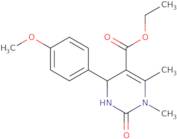 Ethyl 4-(4-methoxyphenyl)-1,6-dimethyl-2-oxo-1,2,3,4-tetrahydro-5-pyrimidinecarboxylate