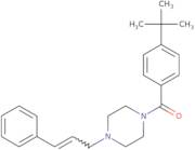 4-(tert-butyl)phenyl 4-(3-phenylprop-2-enyl)piperazinyl ketone