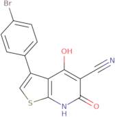 3-(4-bromophenyl)-4-hydroxy-6-oxo-6,7-dihydrothieno[2,3-b]pyridine-5-carbonitrile