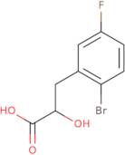 3-(2-Bromo-5-fluorophenyl)-2-hydroxypropanoic acid