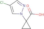1-(4-Chloro-1H-pyrazol-1-yl)cyclopropane-1-carboxylic acid