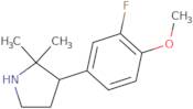 3-(3-Fluoro-4-methoxyphenyl)-2,2-dimethylpyrrolidine