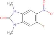 5-Fluoro-1,3-dimethyl-6-nitro-2,3-dihydro-1H-1,3-benzodiazol-2-one