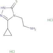 4-(2-Aminoethyl)-5-cyclopropyl-4H-1,2,4-triazole-3-thiol dihydrochloride