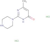 6-Methyl-2-(piperazin-1-yl)-3,4-dihydropyrimidin-4-one dihydrochloride