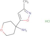 4-(3-Methyl-1,2-oxazol-5-yl)oxan-4-amine hydrochloride