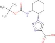 rac-1-[(1R,2S)-2-{[(tert-Butoxy)carbonyl]amino}cyclohexyl]-1H-1,2,3-triazole-4-carboxylic acid