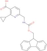 2-Cyclopropyl-6-[({[(9H-fluoren-9-yl)methoxy]carbonyl}amino)methyl]pyridine-3-carboxylic acid