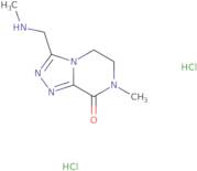 7-Methyl-3-[(methylamino)methyl]-5H,6H,7H,8H-[1,2,4]triazolo[4,3-a]pyrazin-8-one dihydrochloride