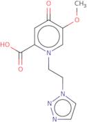 5-Methoxy-4-oxo-1-[2-(1H-1,2,3-triazol-1-yl)ethyl]-1,4-dihydropyridine-2-carboxylic acid