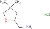 (4,4-Dimethyloxolan-2-yl)methanamine hydrochloride