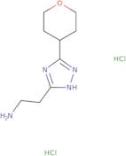 2-[5-(Oxan-4-yl)-4H-1,2,4-triazol-3-yl]ethan-1-amine dihydrochloride