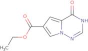 Ethyl 4-oxo-3,4-dihydropyrrolo[2,1-f][1,2,4]triazine-6-carboxylate